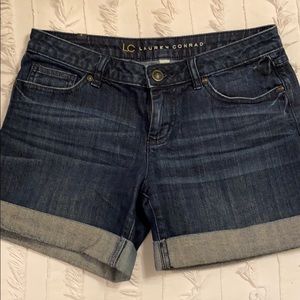 Dark wash denim shorts from LC Lauren Conrad